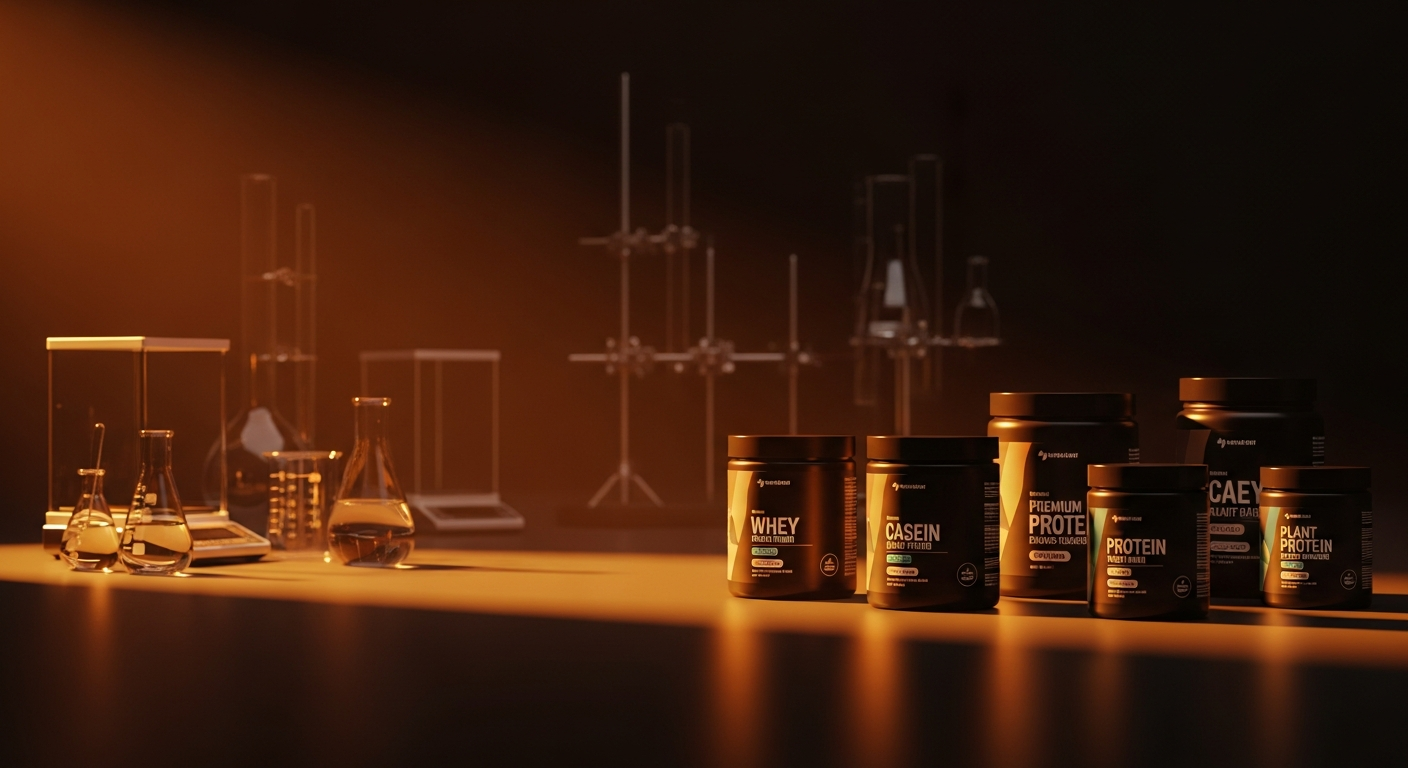 Premium Proteinpulver — laborgetestetes Whey Protein in eleganter Verpackung